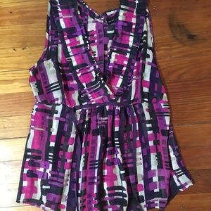 Purple New York & Company Blouse